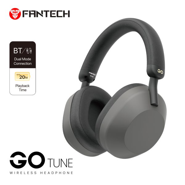 Fantech Headphone Bluetooth Dual Mode Headset Wireless GO Tune WH06 Black