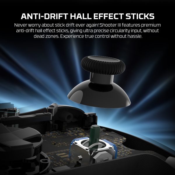 Fantech WGP13S Shooter III 3 Wireless Gamepad Hall Effect Dual Connection Black & White