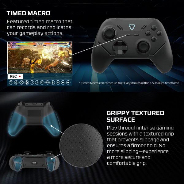 Fantech WGP13S Shooter III 3 Wireless Gamepad Hall Effect Dual Connection Black & White