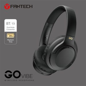 Fantech Headphone Bluetooth Dual Mode Headset Wireless GO VIBE WH05 Black