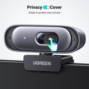 UGREEN Webcam 2K Full HD Resolution 1080P 60fps Built in Dual Mic, Auto Focus & Noise Cancelling - 1080P